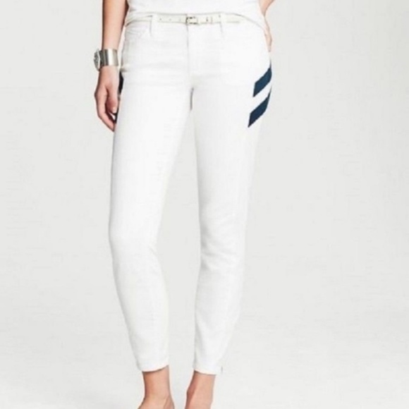 SALE Banana Republic Heritage Side Stripe Zip Crop - Picture 3 of 8
